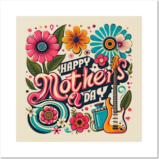 Happy mother's day floral Posters and Art